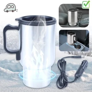 Stainless steel car electric kettle for coffee or milk powder